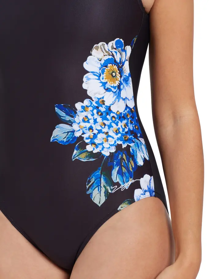, voir image en taille réelle de la vue frontale de Product detail - Spring Blossom Hi Front One Piece sparkblue