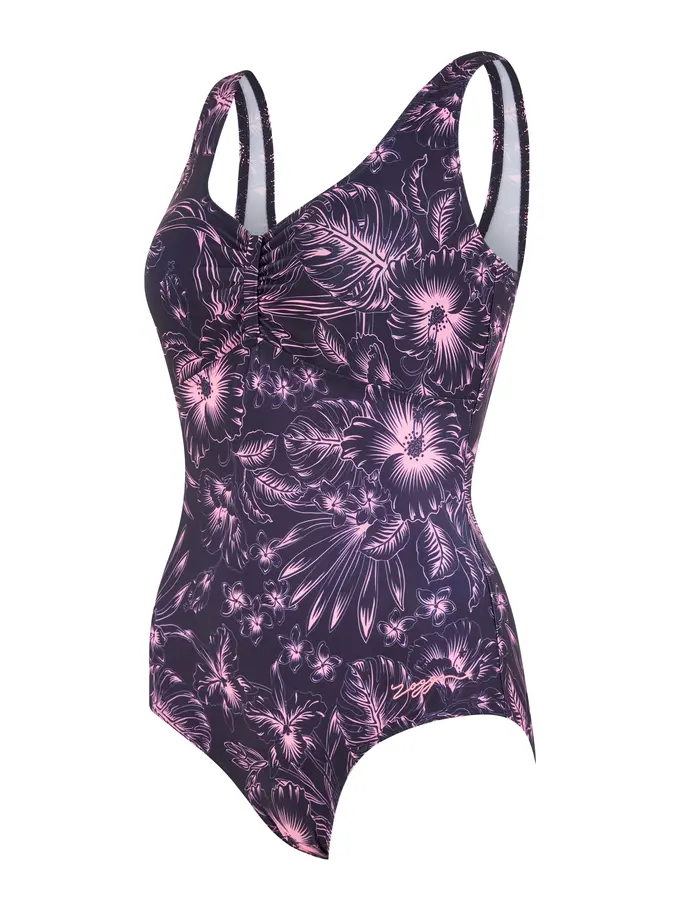 Sale, Ansicht Großes Bild der Vorderseite Product detail - Sunset Bloom Scoopback One Piece Swimsuit SNBL