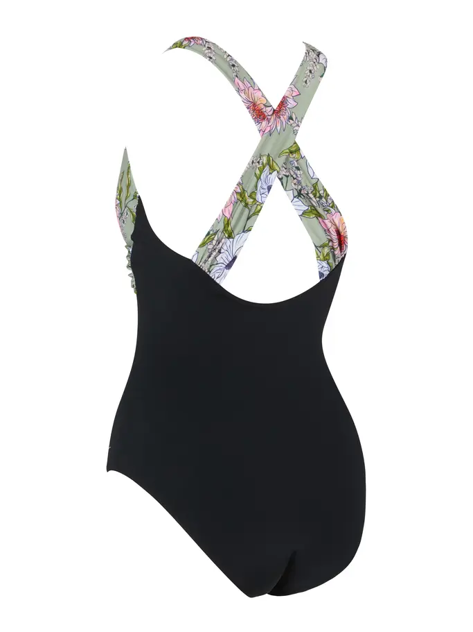 New, view full size image of Front view of Product detail - Freesia Ruch Crossback Swimsuit FREE