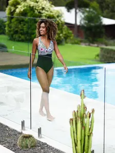 Display front view 7 of Product detail - Freesia Ruch Crossback Swimsuit FREE
