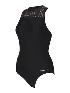 Display front view 4 of Product detail - Terrain Zip Back Swimsuit TERR