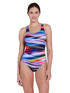 Display front view 1 of Product detail - Prism Geo Powerback Swimsuit PRIS