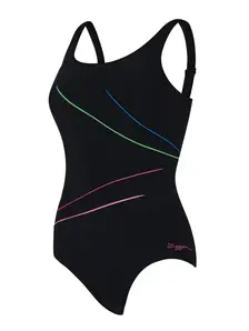 Display front view 5 of Product detail - Prism Geo Adjustable Macmasters Scoopback Swimsuit PRIS