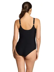 Display front view 2 of Product detail - Safari Leaf Macmasters Adjustable Scoopback Swimsuit SAFA