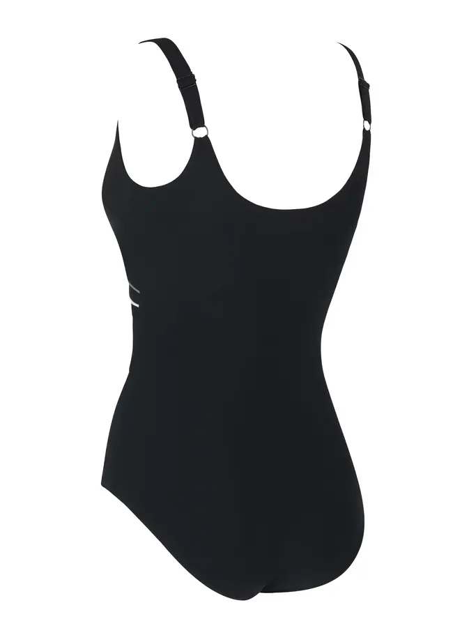 , voir image en taille réelle de la vue frontale de Product detail - Safari Leaf Macmasters Adjustable Scoopback Swimsuit SAFA