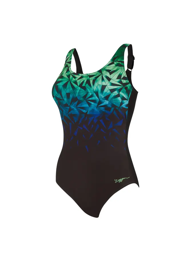 Sale,Clearance, view full size image of Front view of Product detail - Cyber Adjustable Scoopback Swimsuit CYBE