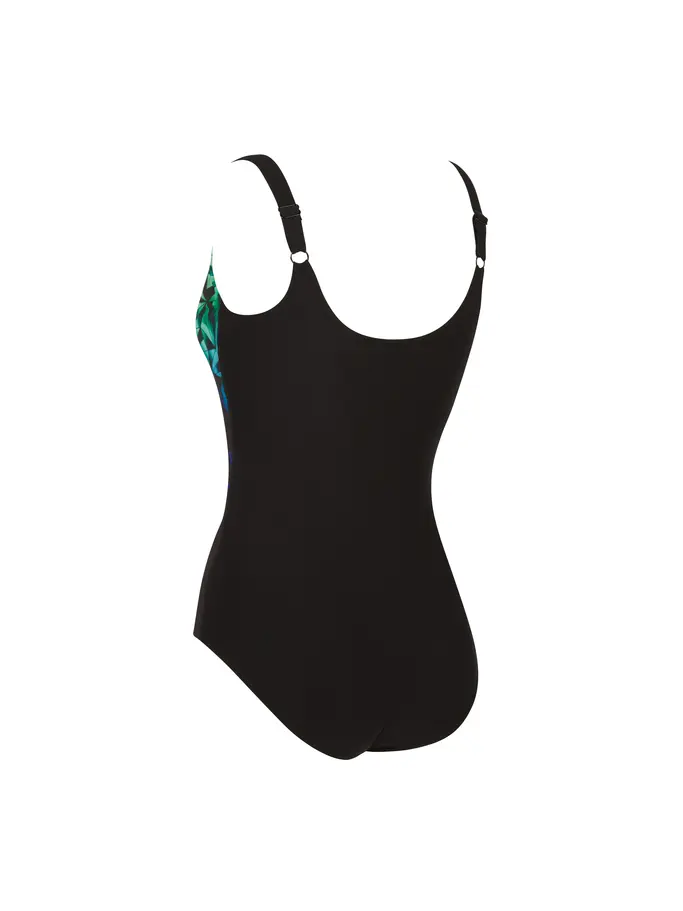 Sale,Clearance, view full size image of Front view of Product detail - Cyber Adjustable Scoopback Swimsuit CYBE