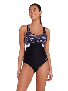 Display front view 1 of Product detail - Classique Dakota Printed Crossback Swimsuit CLAS