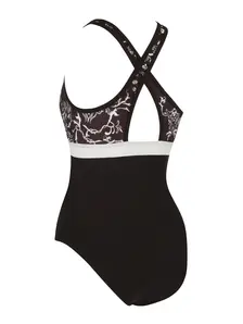 Display front view 6 of Product detail - Classique Dakota Printed Crossback Swimsuit CLAS