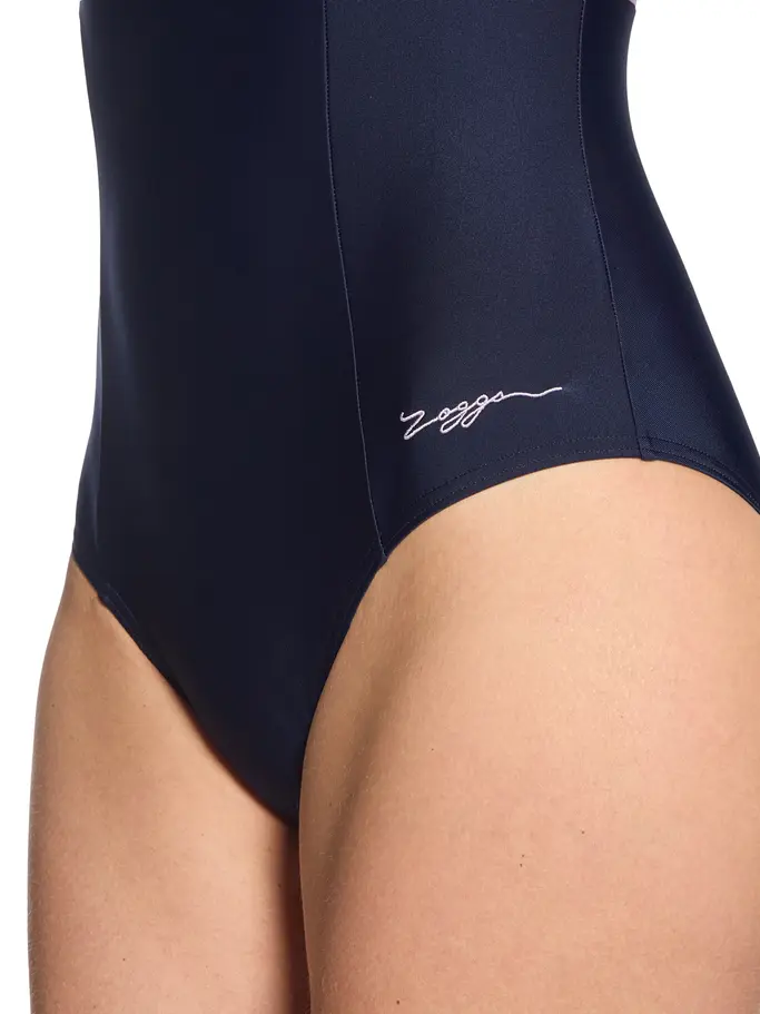 New, view full size image of Front view of Product detail - Zephyr Dakota Printed Crossback Swimsuit ZEPH