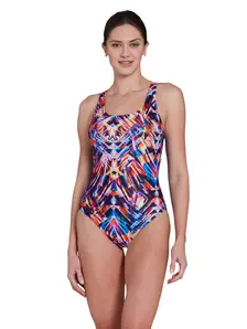 Display front view 1 of Product detail - Kaleido Powerback Swimsuit KALE