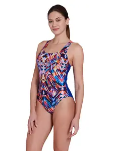 Display front view 3 of Product detail - Kaleido Powerback Swimsuit KALE