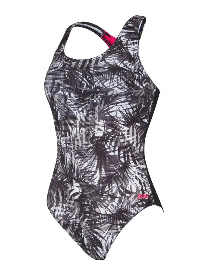 New, view full size image of Front view of Product detail - Tropicana Powerback Swimsuit TROP