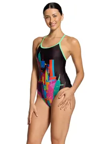 Display front view 4 of Product detail - Skyscraper Sprintback Swimsuit SKYS