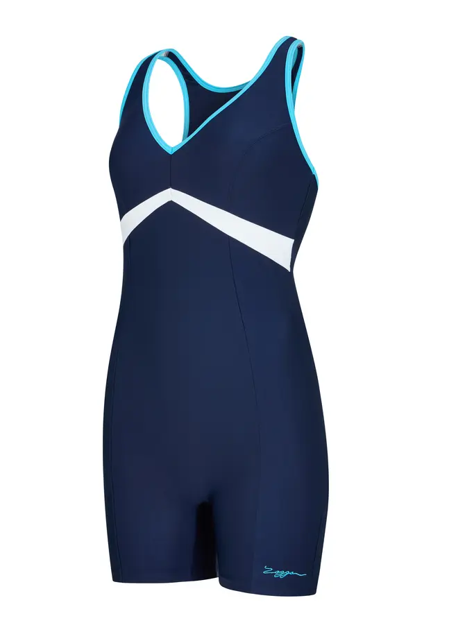 New, view full size image of Front view of Product detail - Boronia Nelson Legsuit Swimsuit BORO