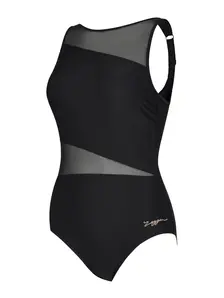 Display front view 4 of Product detail - Rustique Mesh V Back Swimsuit RUST