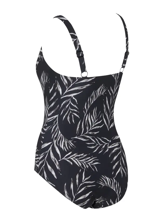 New, view full size image of Front view of Product detail - Safari Leaf Underwire Classicback Swimsuit SAFA