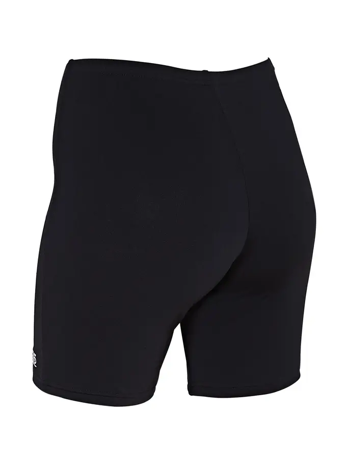 Out of Stock, view full size image of Front view of Product detail - Mackenzie Mid-thigh short black