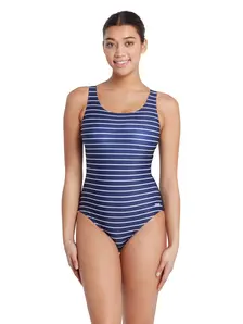 Display front view 1 of Product detail - Yarra Scoopback One Piece navy