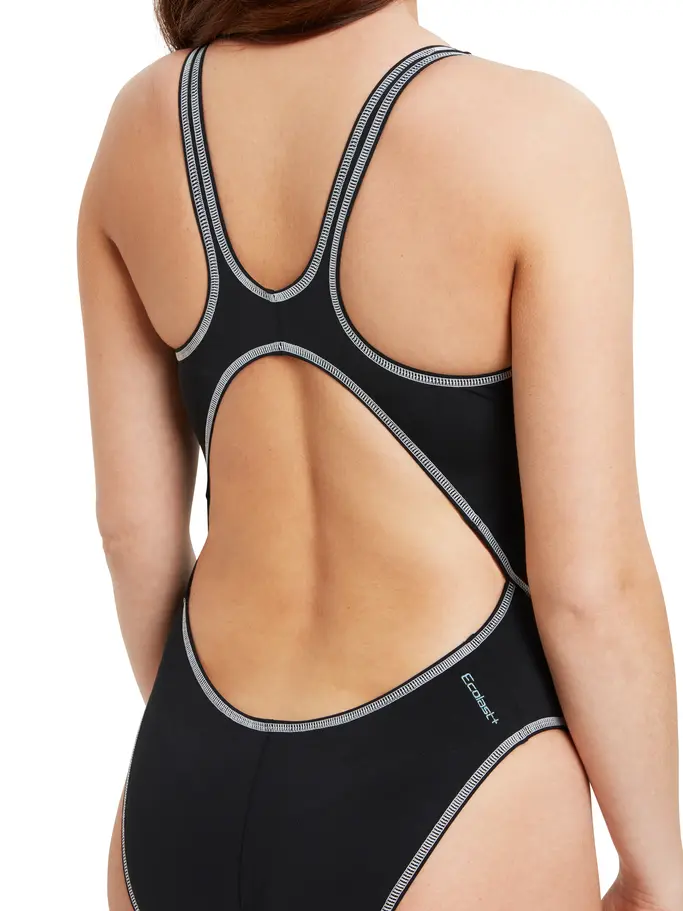 New, view full size image of Front view of Product detail - Wire Masterback Swimsuit black
