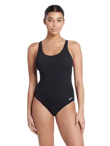 Display front view 1 of Product detail - Cottesloe Flyback Swimsuit black