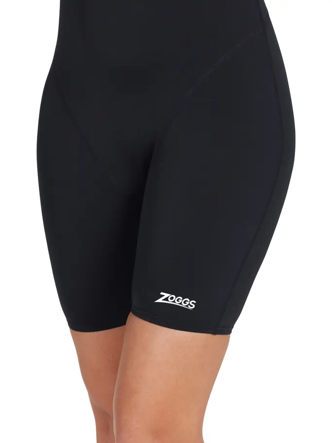 , view full size image of Front view of Product detail - Cottesloe Black One Piece Legsuit black