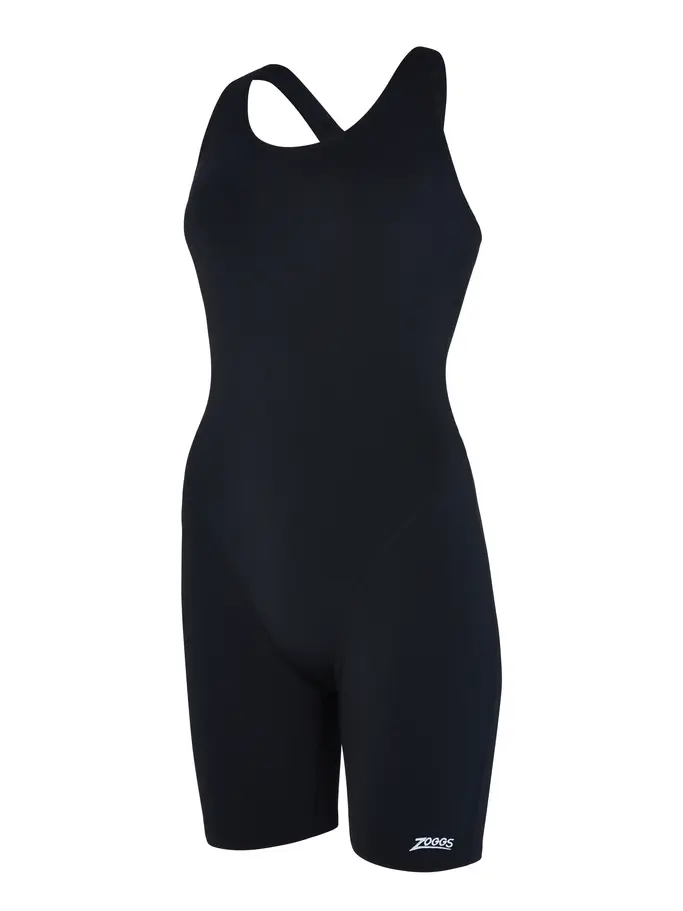 , view full size image of Front view of Product detail - Cottesloe Black One Piece Legsuit black