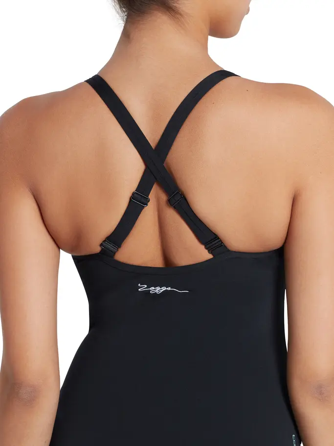 , voir image en taille réelle de la vue frontale de Product detail - Multiway One Piece Swimsuit black