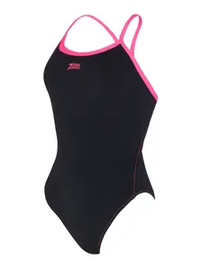 Display front view 6 of Product detail - Blaze Skyback One Piece Swimsuit black/magenta