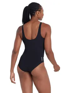Display front view 2 of Product detail - Silver Lined Black Open Water Scoopback black