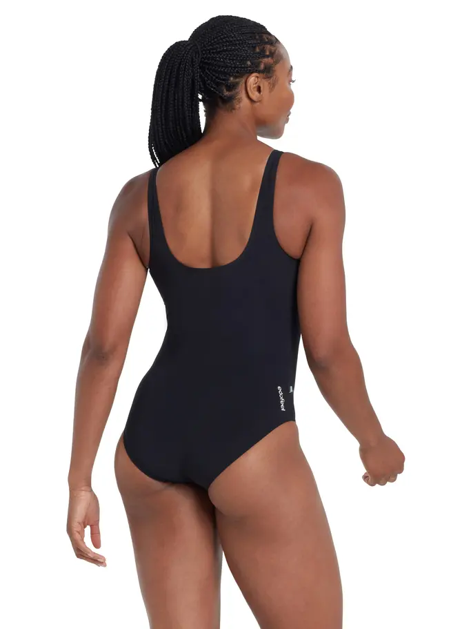 New, Ansicht Großes Bild der Vorderseite Product detail - Silver Lined Black Open Water Scoopback black