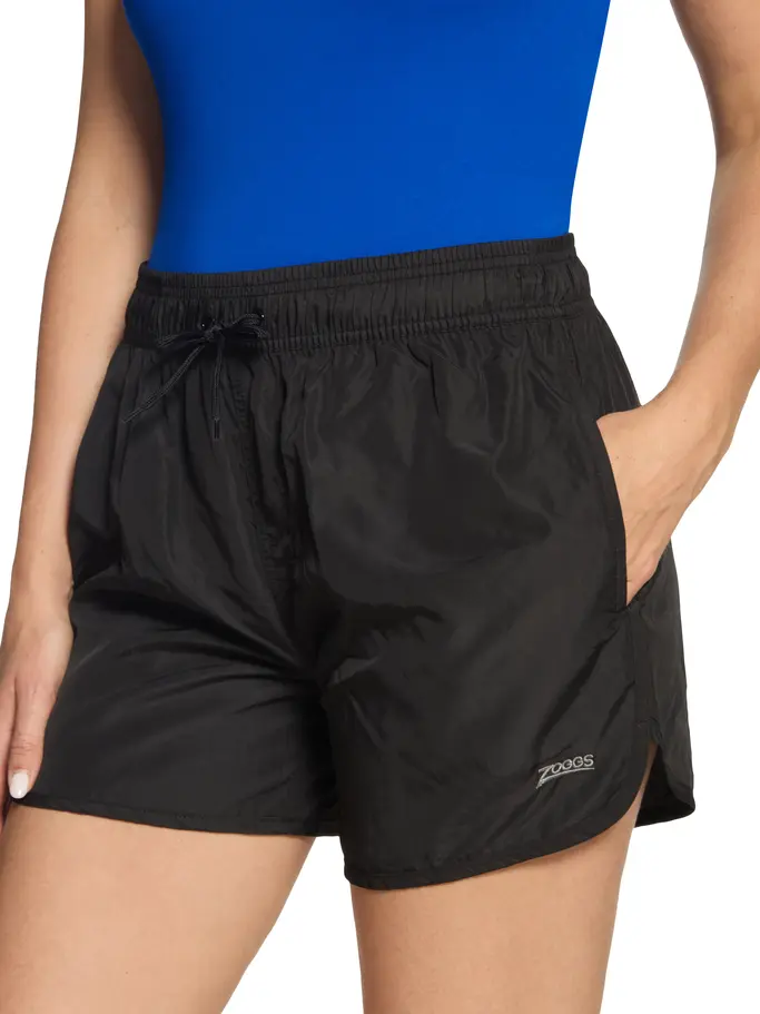 , view full size image of Front view of Product detail - Indie Shorts Womens black
