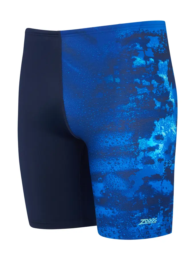 New, view full size image of Front view of Product detail - Mens Deep Blue Print Mid Jammer DEEP