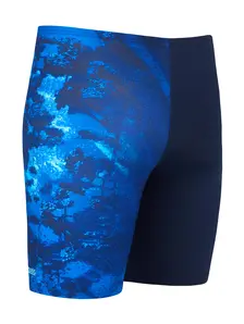 Display front view 7 of Product detail - Mens Deep Blue Print Mid Jammer DEEP