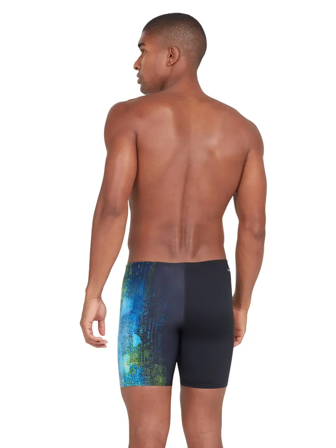 Sale, Ver imagen de tamaño completo de Vista frontal de Product detail - Mens Grit Print Mid Jammer GRIT