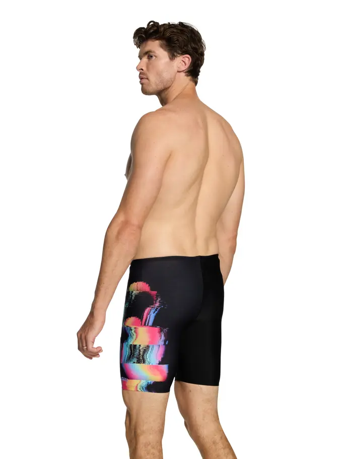 New, view full size image of Front view of Product detail - Mens Sunset Print Mid Jammer SUNS