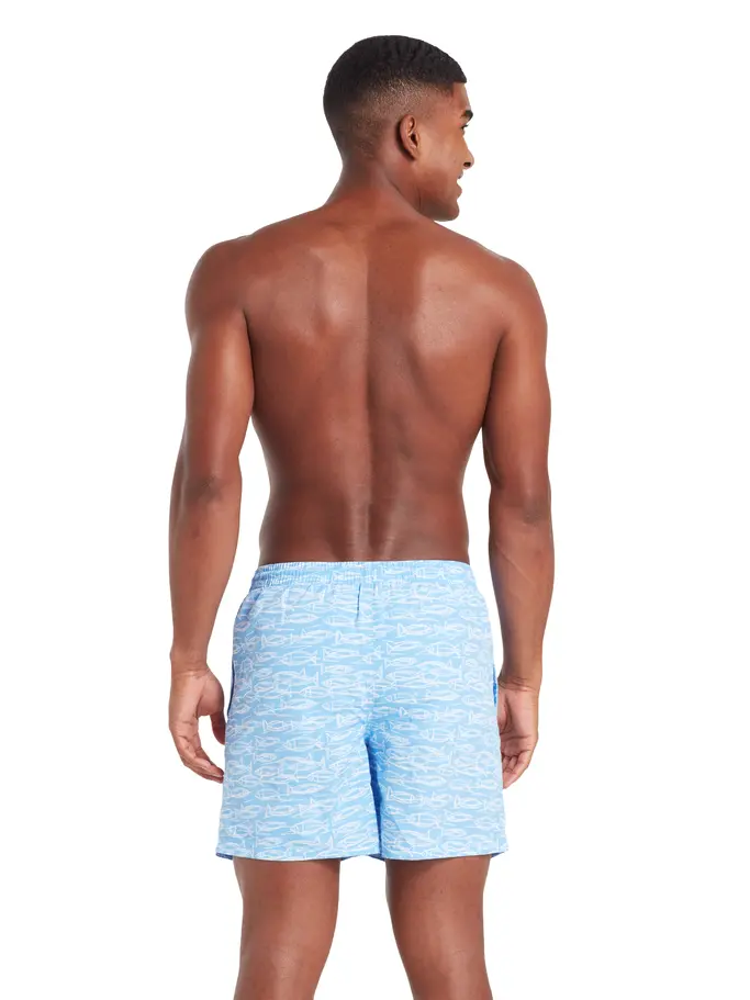 Sale,Clearance, view full size image of Front view of Product detail - Fish Fever Mens 16 Inch Water Shorts FIFE