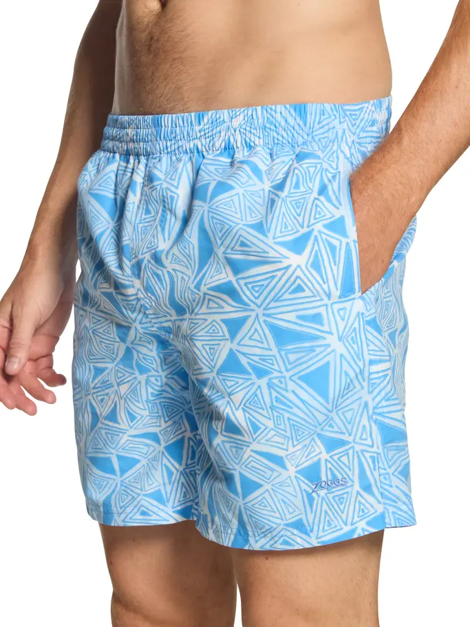 New, view full size image of Front view of Product detail - Mens Geometric Mens 16 Inch Water Shorts GEOM
