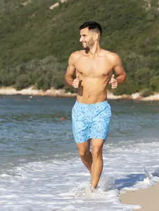 Display front view 7 of Product detail - Mens Geometric Mens 16 Inch Water Shorts GEOM