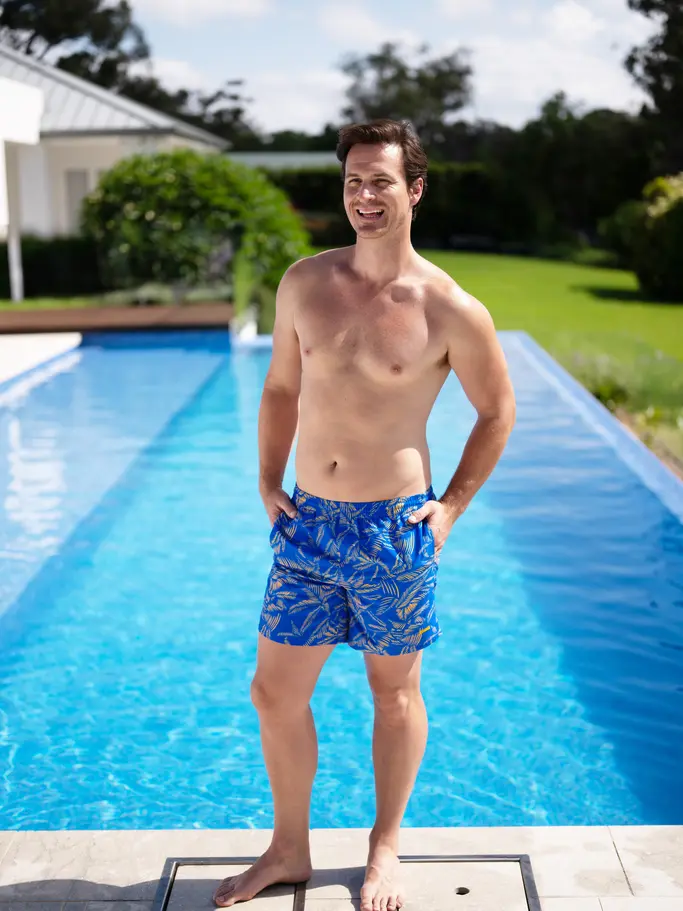 New, view full size image of Front view of Product detail - Mens Leaf Mens 16 Inch Water Shorts LEAF