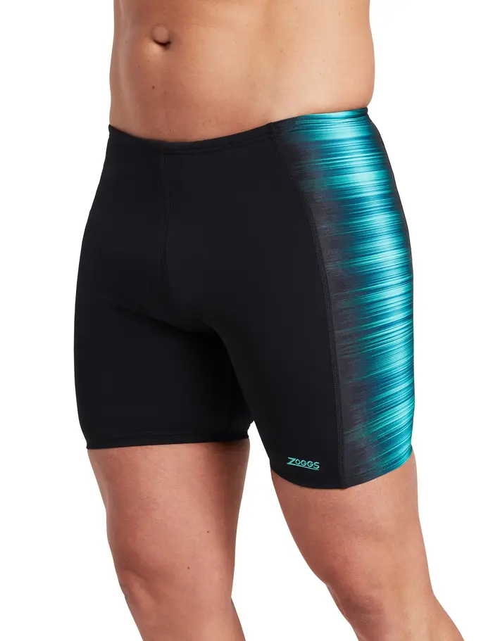 Sale,Clearance, view full size image of Front view of Product detail - Mens Pipeline Print Panelled Mid Jammer PPLN