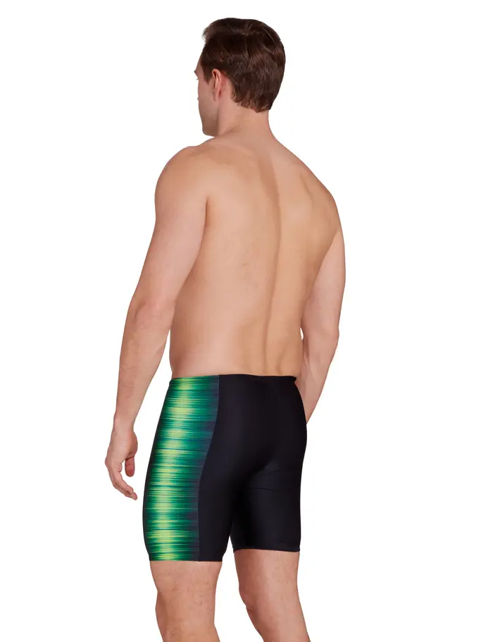 Sale,Clearance, view full size image of Front view of Product detail - Pipeline Green Panelled Mid Jammer PIGN
