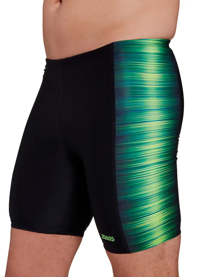 Sale,Clearance, view full size image of Front view of Product detail - Pipeline Green Panelled Mid Jammer PIGN