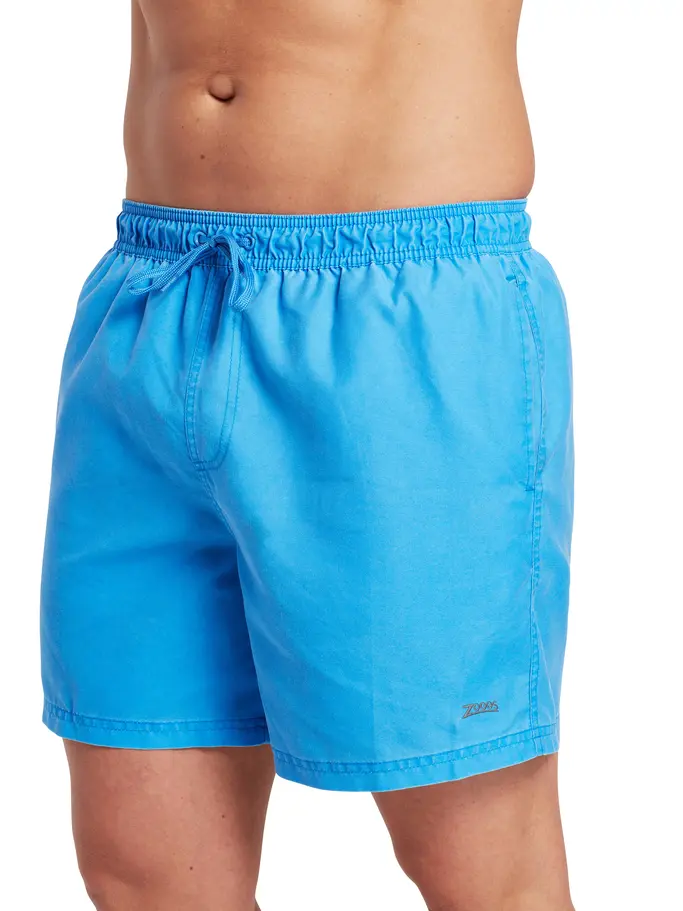 , view full size image of Front view of Product detail - Mens Mosman Washed 15 " Shorts Ecodura blue