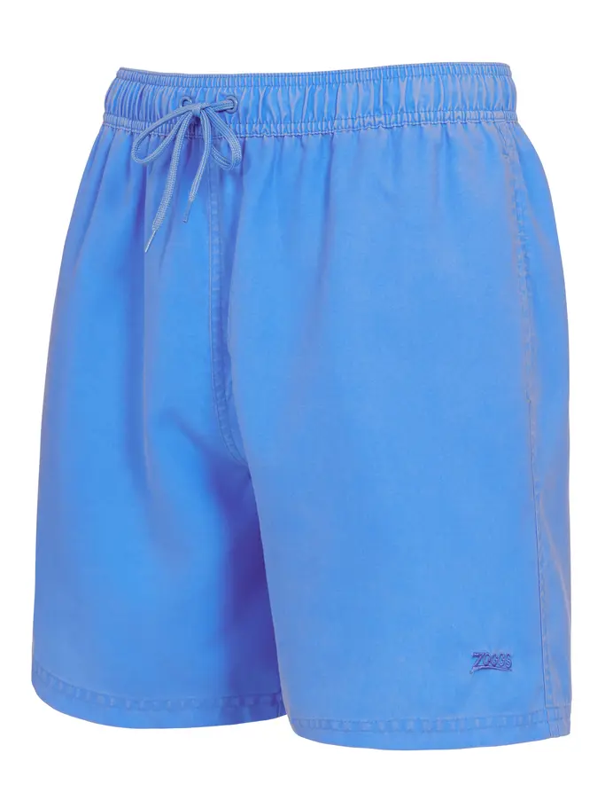 , view full size image of Front view of Product detail - Mens Mosman Washed 15 " Shorts Ecodura blue