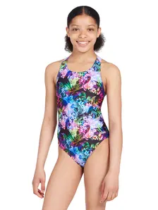Display front view 1 of Product detail - Girls Mystery Flyback One Piece Swimsuit MYSF