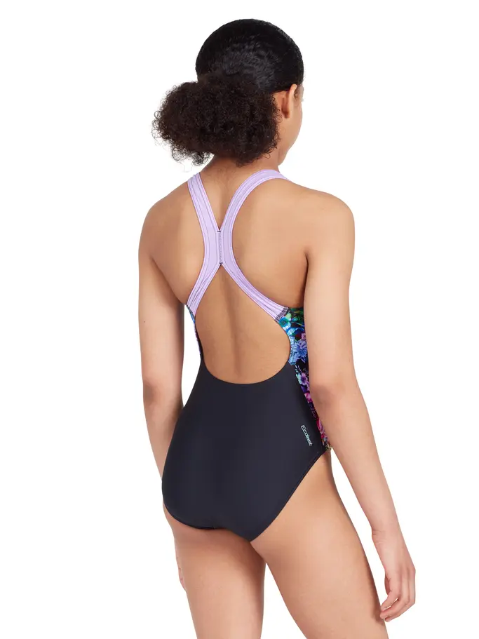 Sale, Ansicht Großes Bild der Vorderseite Product detail - Girls Mystery Flyback One Piece Swimsuit MYSF