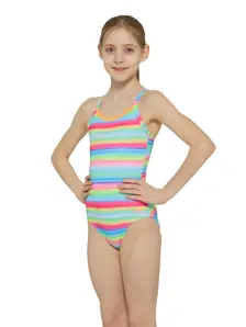 Display front view 1 of Product detail - Girls Seychelle Strikeback One Piece Swimsuit SEYF