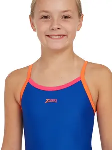 Display front view 3 of Product detail - Girls Kerrawa Kerrawa Strikeback Swimsuit RYOM