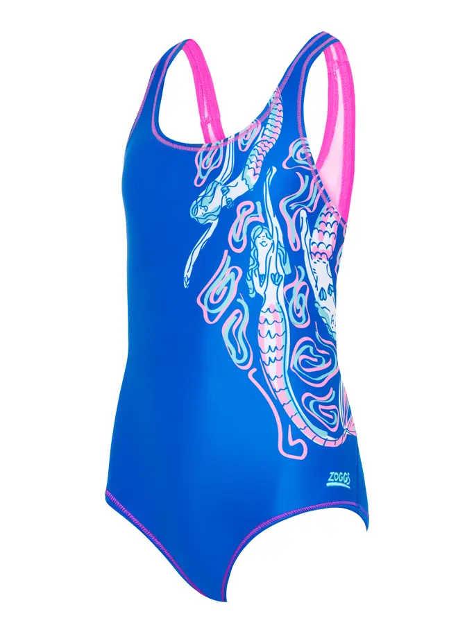 Sale, Ansicht Großes Bild der Vorderseite Product detail - Girls Mermaid Madness Rowleeback One Piece MRMF